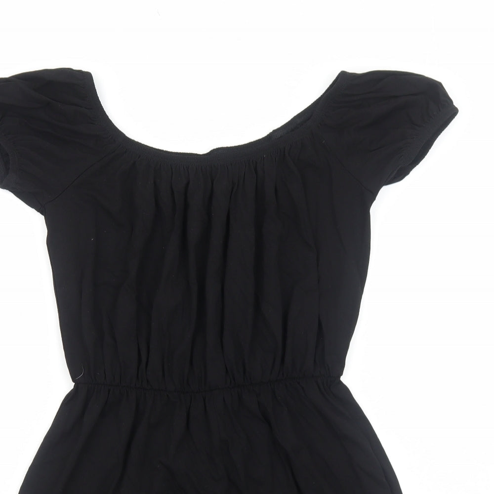 Womens UK Size 8 ASOS One-Piece Black Playsuit