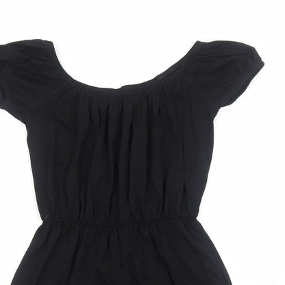 Womens UK Size 8 ASOS One-Piece Black Playsuit