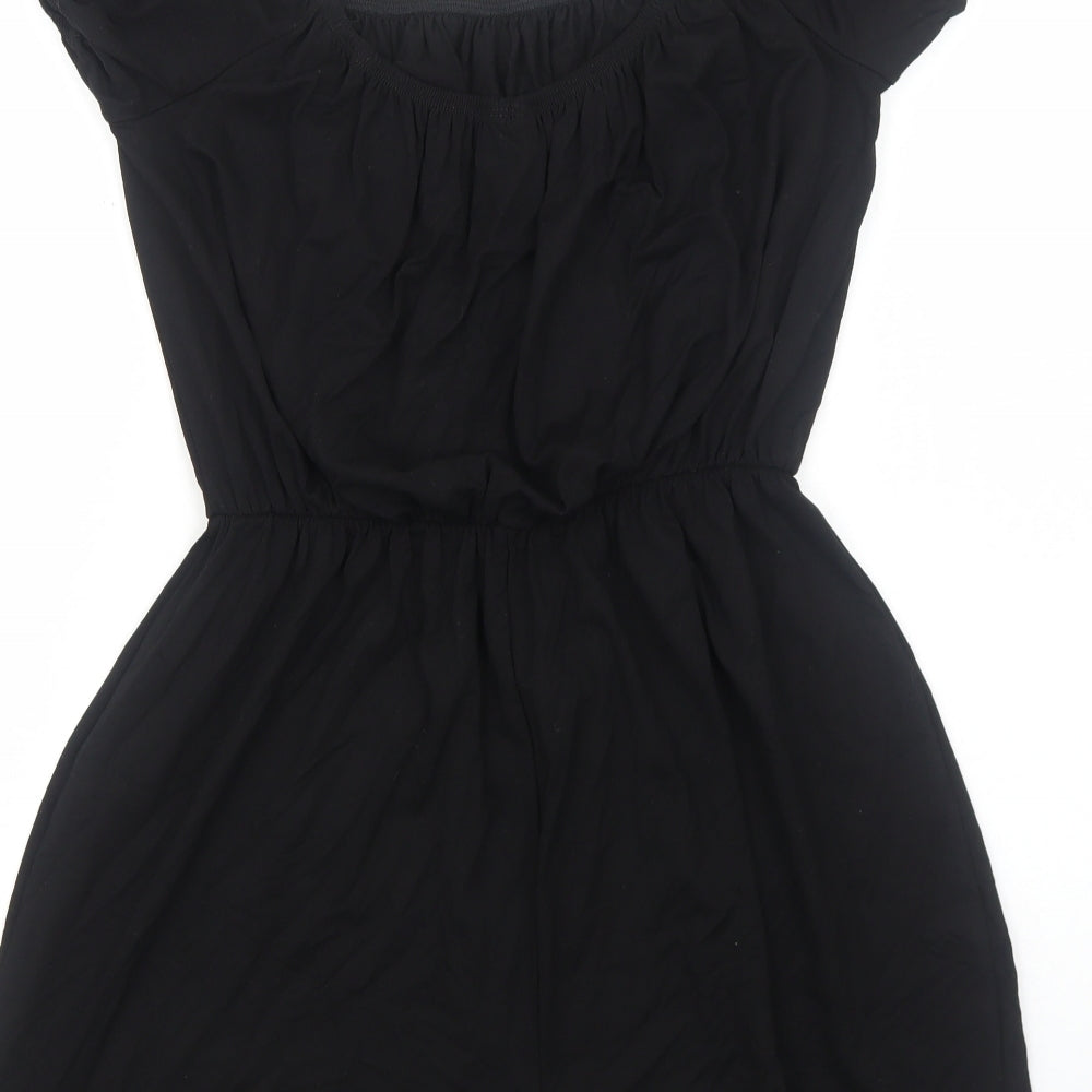 Womens UK Size 8 ASOS One-Piece Black Playsuit