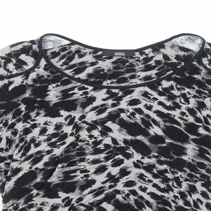 Womens UK Size 12 Marks and Spencer Grey Basic T-Shirt