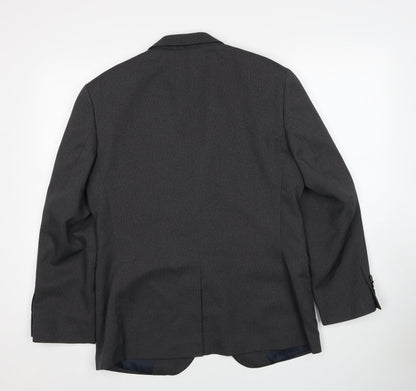 Taylor & Wright Mens Grey Polyester Jacket Suit Jacket Size 38 Regular