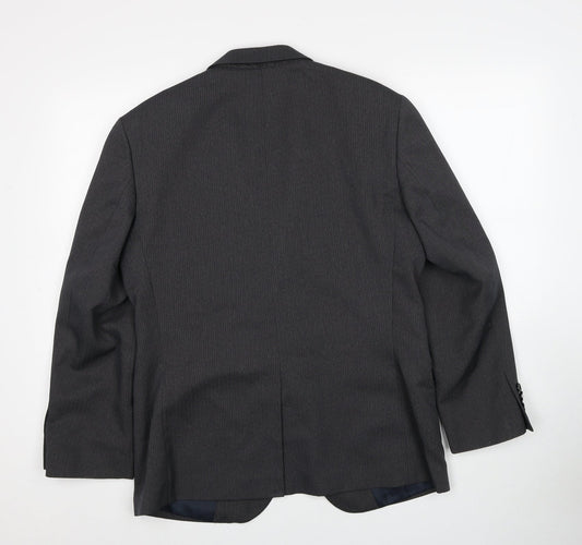 Taylor & Wright Mens Grey Polyester Jacket Suit Jacket Size 38 Regular