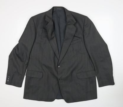 Mens UK Size 44 Preworn Regular Grey Suit Jacket