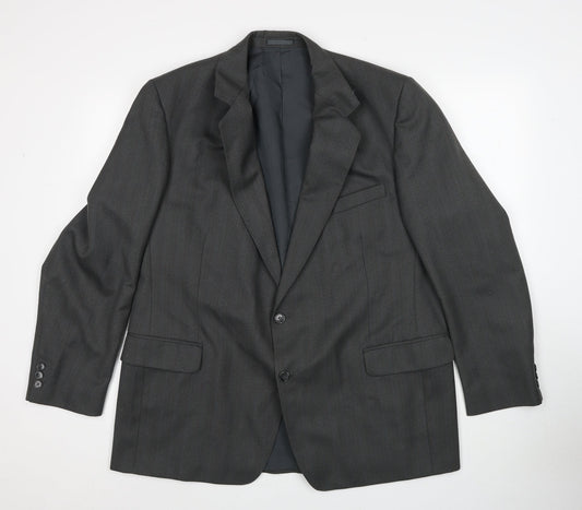 Mens UK Size 44 Preworn Regular Grey Suit Jacket