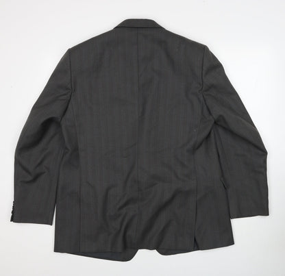 Mens UK Size 44 Preworn Regular Grey Suit Jacket