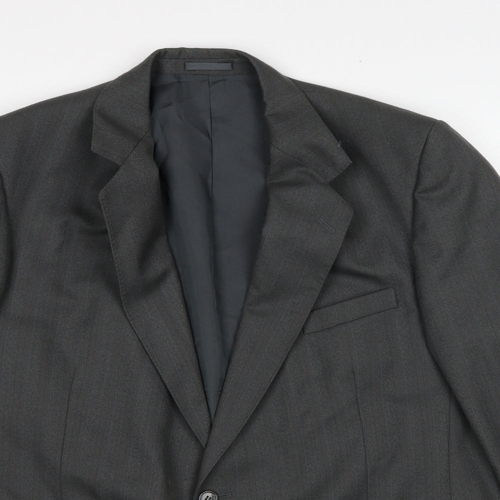 Mens UK Size 44 Preworn Regular Grey Suit Jacket