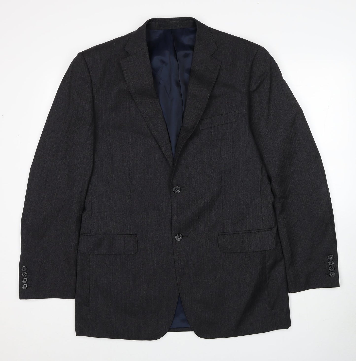 Mens UK Size L Samuel Windsor Regular Grey Suit Jacket