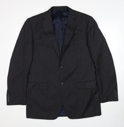 Mens UK Size L Samuel Windsor Regular Grey Suit Jacket