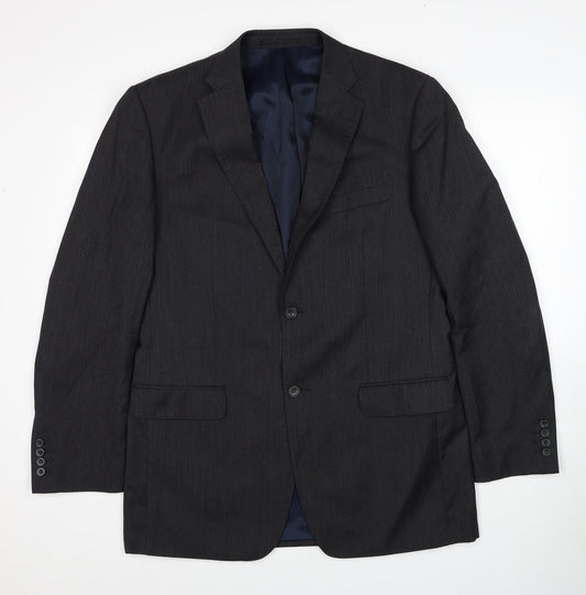 Mens UK Size L Samuel Windsor Regular Grey Suit Jacket