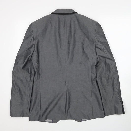 Mens UK Size 36 Burton Regular Grey Suit Jacket