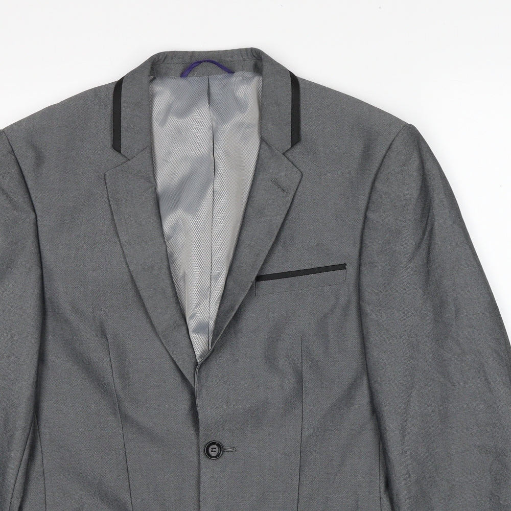 Mens UK Size 36 Burton Regular Grey Suit Jacket