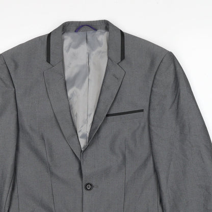Mens UK Size 36 Burton Regular Grey Suit Jacket
