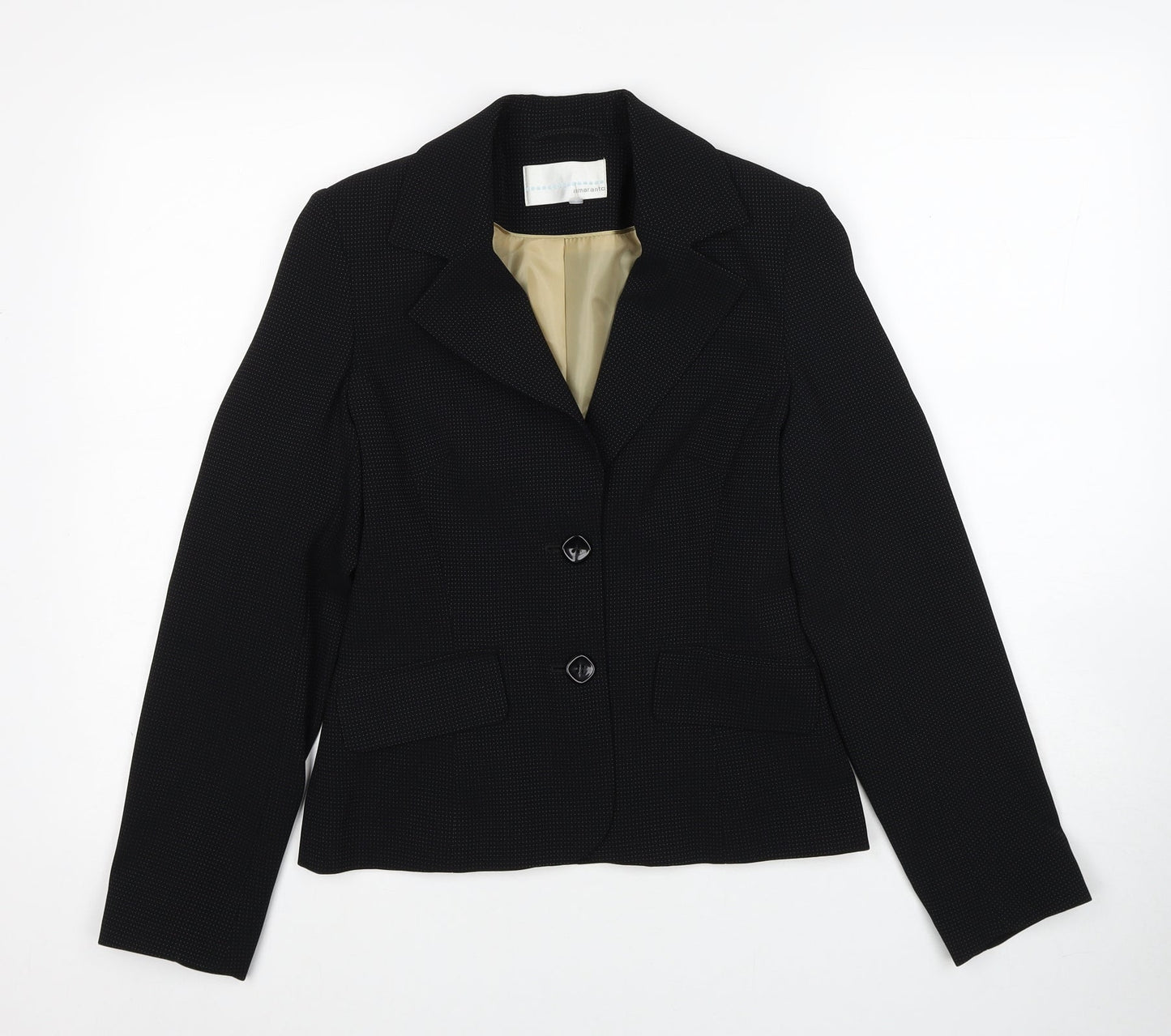Matalan Womens Black Jacket Blazer Size 8 Button