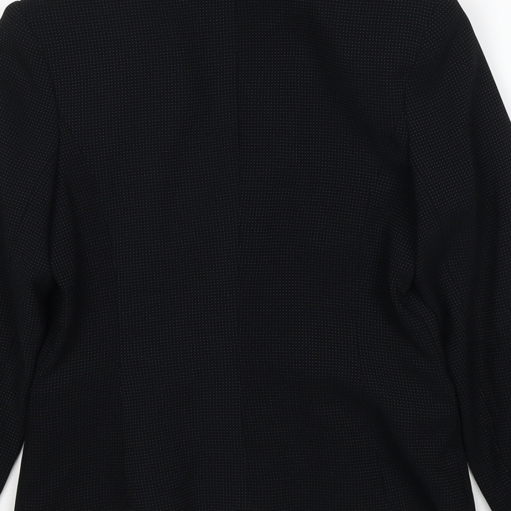 Matalan Womens Black Jacket Blazer Size 8 Button