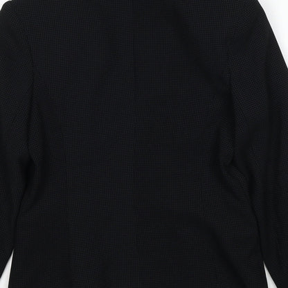 Matalan Womens Black Jacket Blazer Size 8 Button