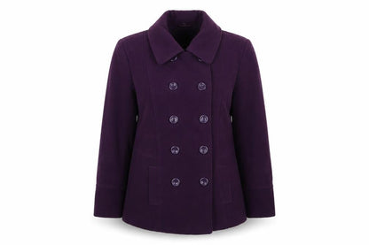 Womens UK Size 16 EWM Purple Overcoat
