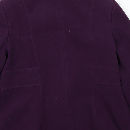 Womens UK Size 16 EWM Purple Overcoat