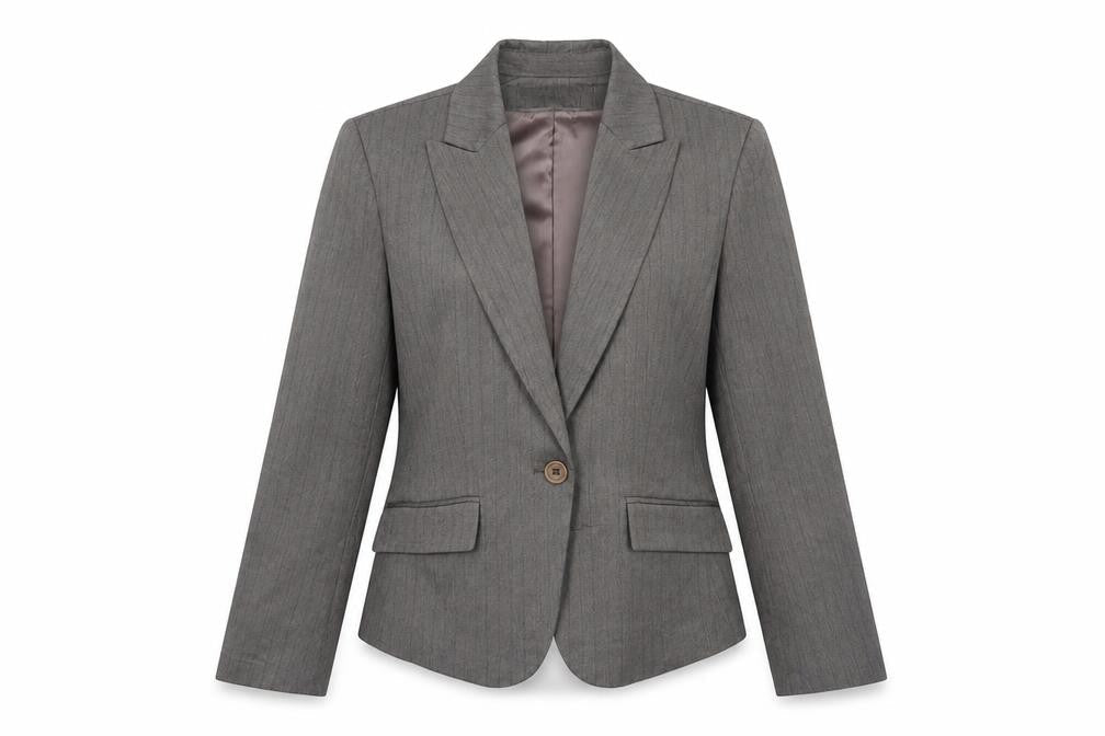 Warehouse Womens Red Striped Jacket Blazer Size 14 Button