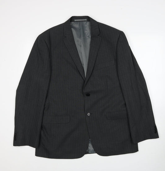 George Mens Grey Polyester Jacket Suit Jacket Size 42 Regular
