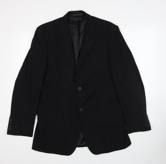Mens UK Size 36 Butler & Webb Regular Black Suit Jacket