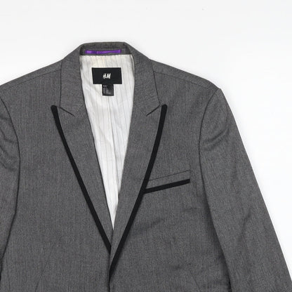 Mens UK Size S H&M Regular Grey Suit Jacket
