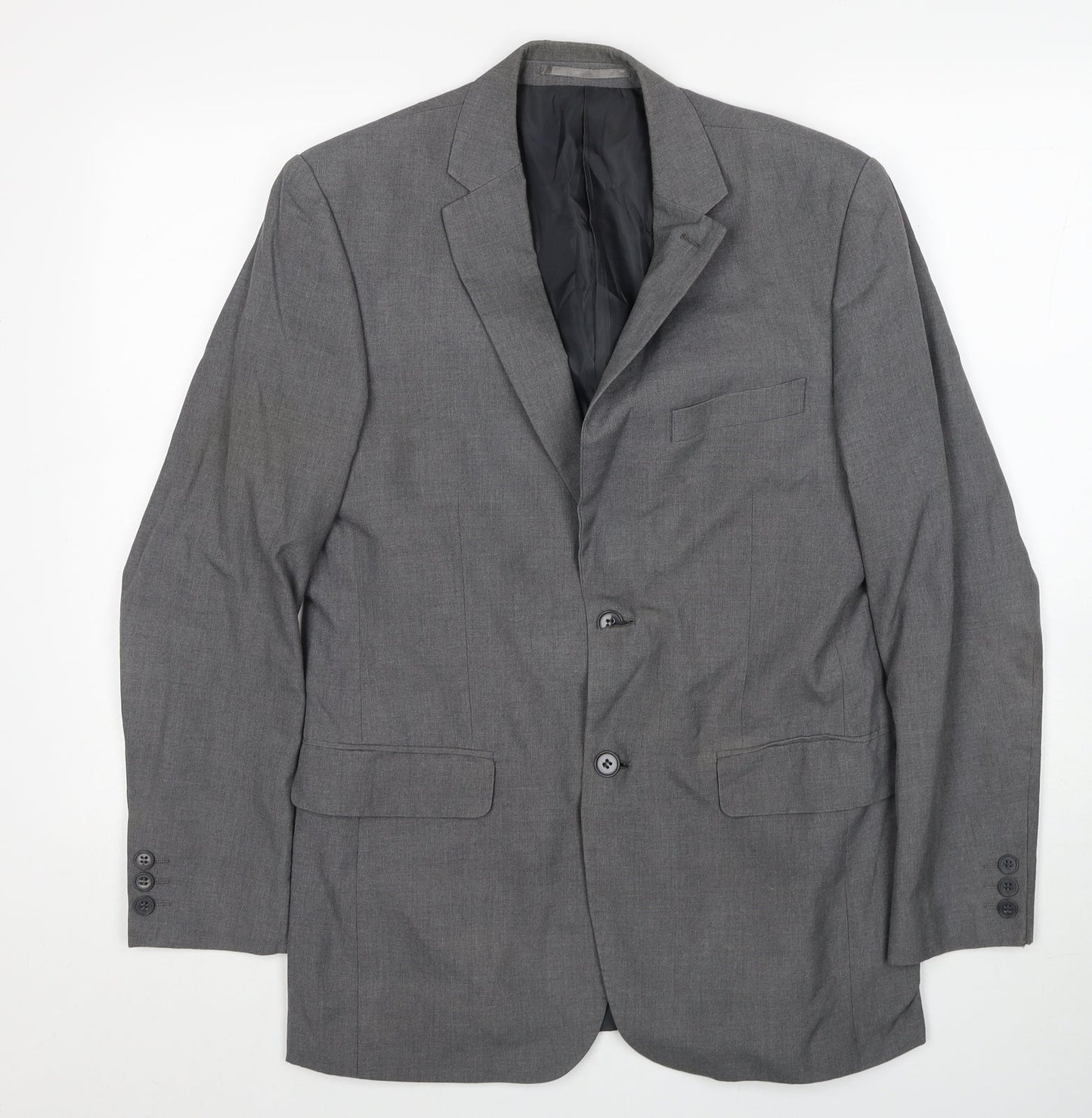 Mens UK Size 38 Karl Jackson Regular Grey Suit Jacket
