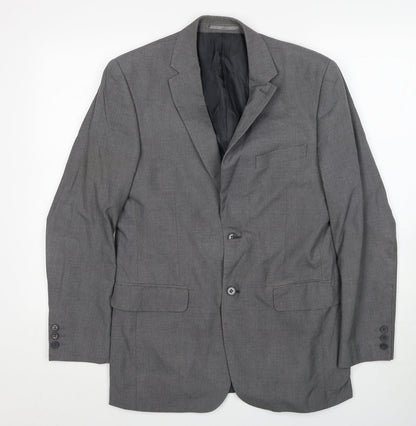 Mens UK Size 38 Karl Jackson Regular Grey Suit Jacket