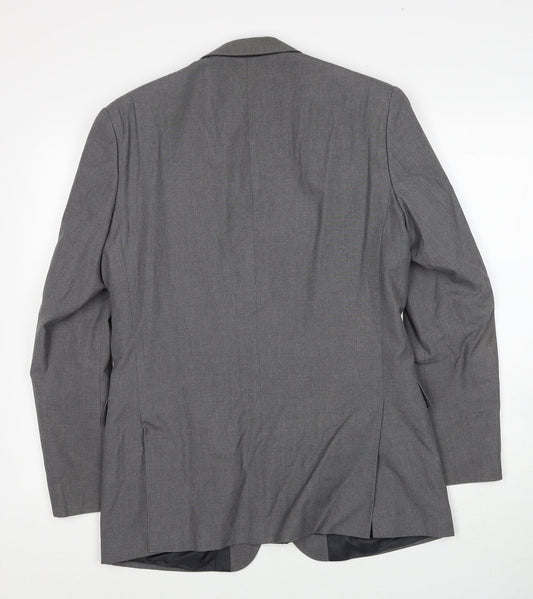 Mens UK Size 38 Karl Jackson Regular Grey Suit Jacket