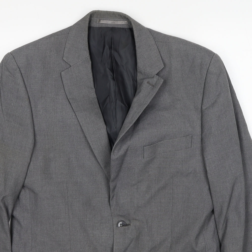 Mens UK Size 38 Karl Jackson Regular Grey Suit Jacket