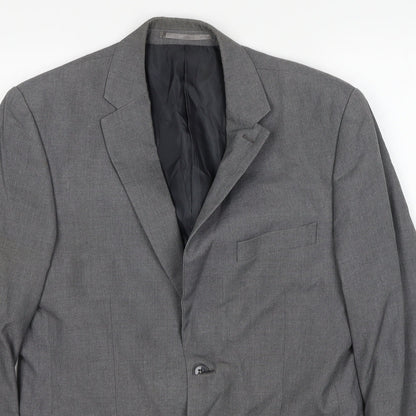 Mens UK Size 38 Karl Jackson Regular Grey Suit Jacket