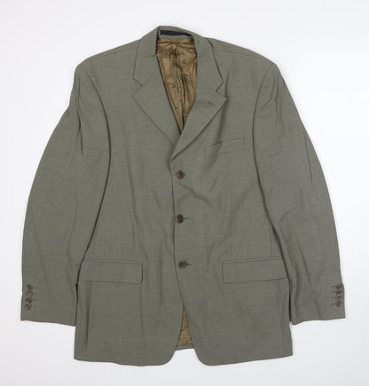 Mens UK Size M Marks and Spencer Regular Green Suit Jacket