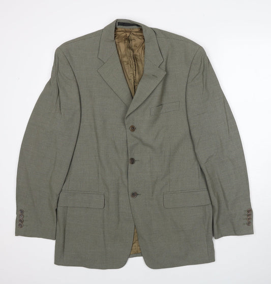 Mens UK Size M Marks and Spencer Regular Green Suit Jacket