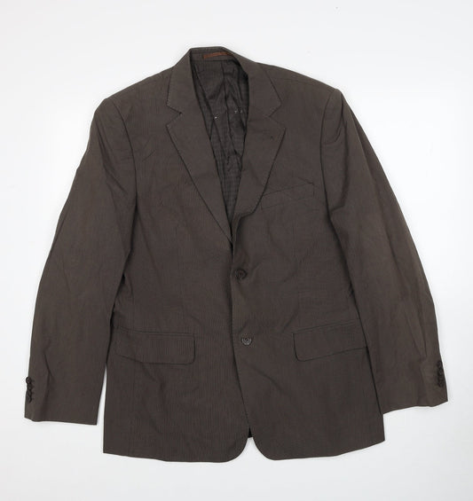 Mens UK Size 40 RJR.John Rocha Regular Brown Suit Jacket