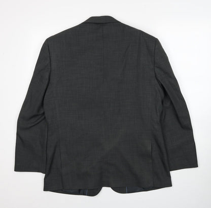 Mens UK Size 40 Greenwoods Regular Grey Suit Jacket