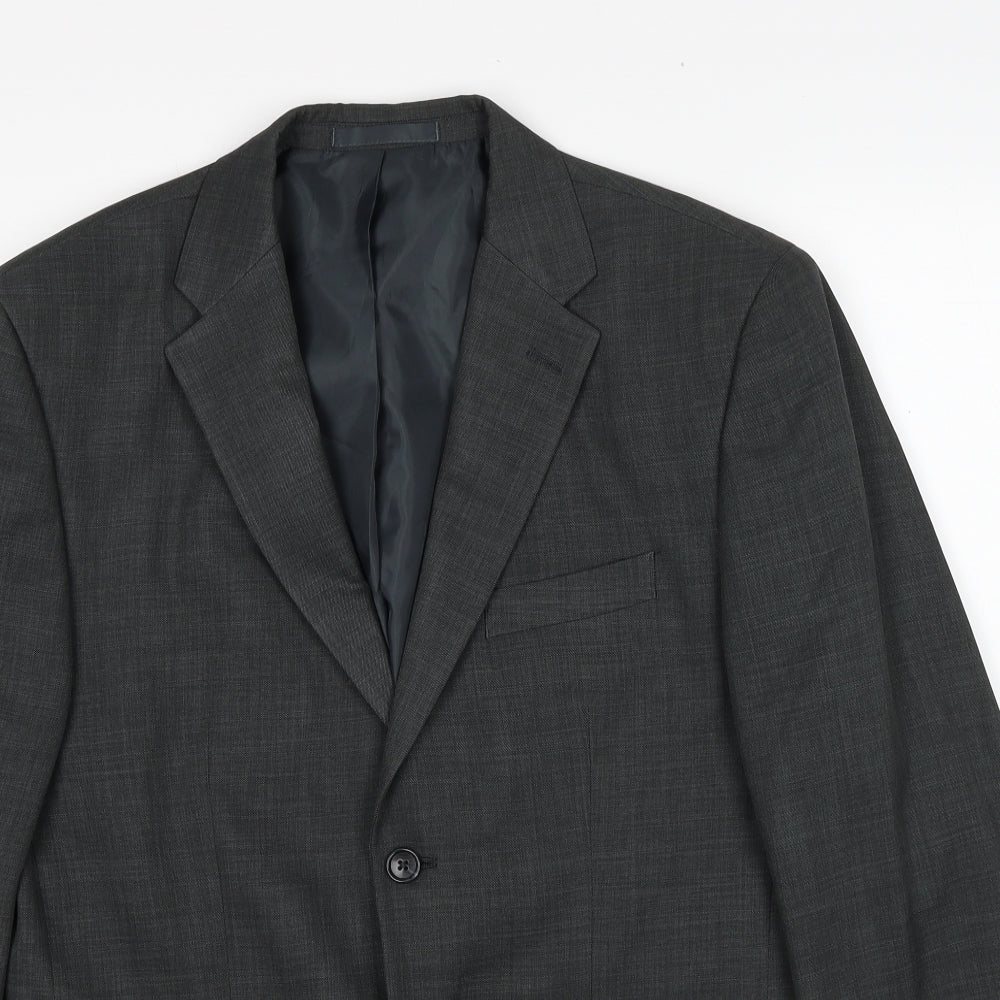 Mens UK Size 40 Greenwoods Regular Grey Suit Jacket