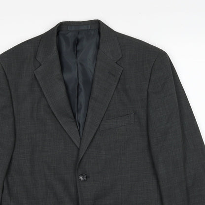 Mens UK Size 40 Greenwoods Regular Grey Suit Jacket
