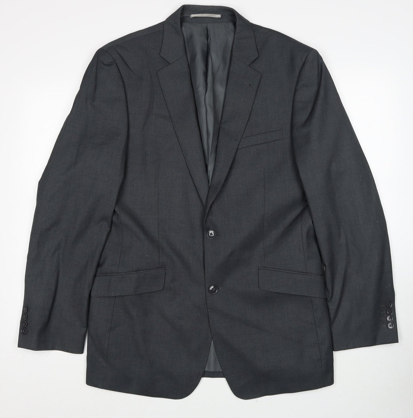 Mens UK Size 40 Charlton Grey Regular Grey Suit Jacket