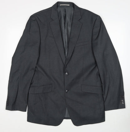 Mens UK Size 40 Charlton Grey Regular Grey Suit Jacket