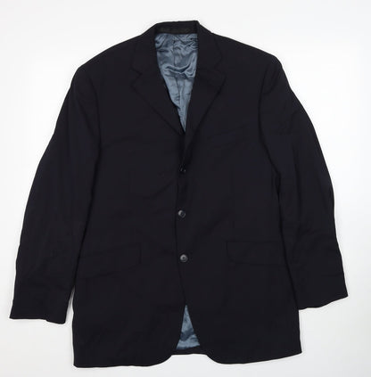 Mens UK Size 40 Impressions Regular Black Suit Jacket