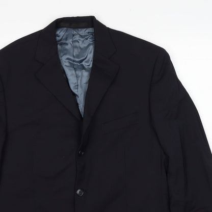 Mens UK Size 40 Impressions Regular Black Suit Jacket