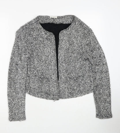 Womens UK Size 10 Miss Selfridge Grey Cardigan Jumper