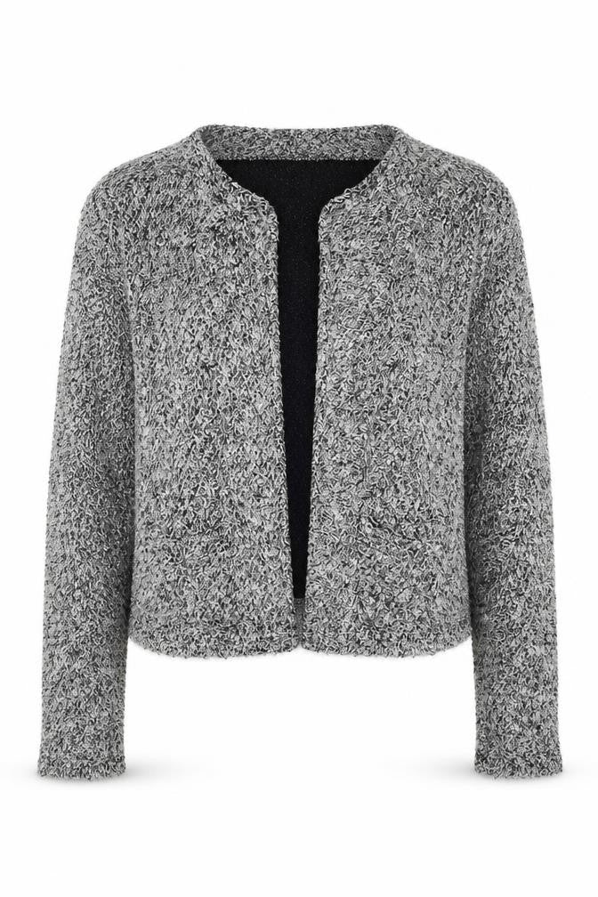 Womens UK Size 10 Miss Selfridge Grey Cardigan Jumper