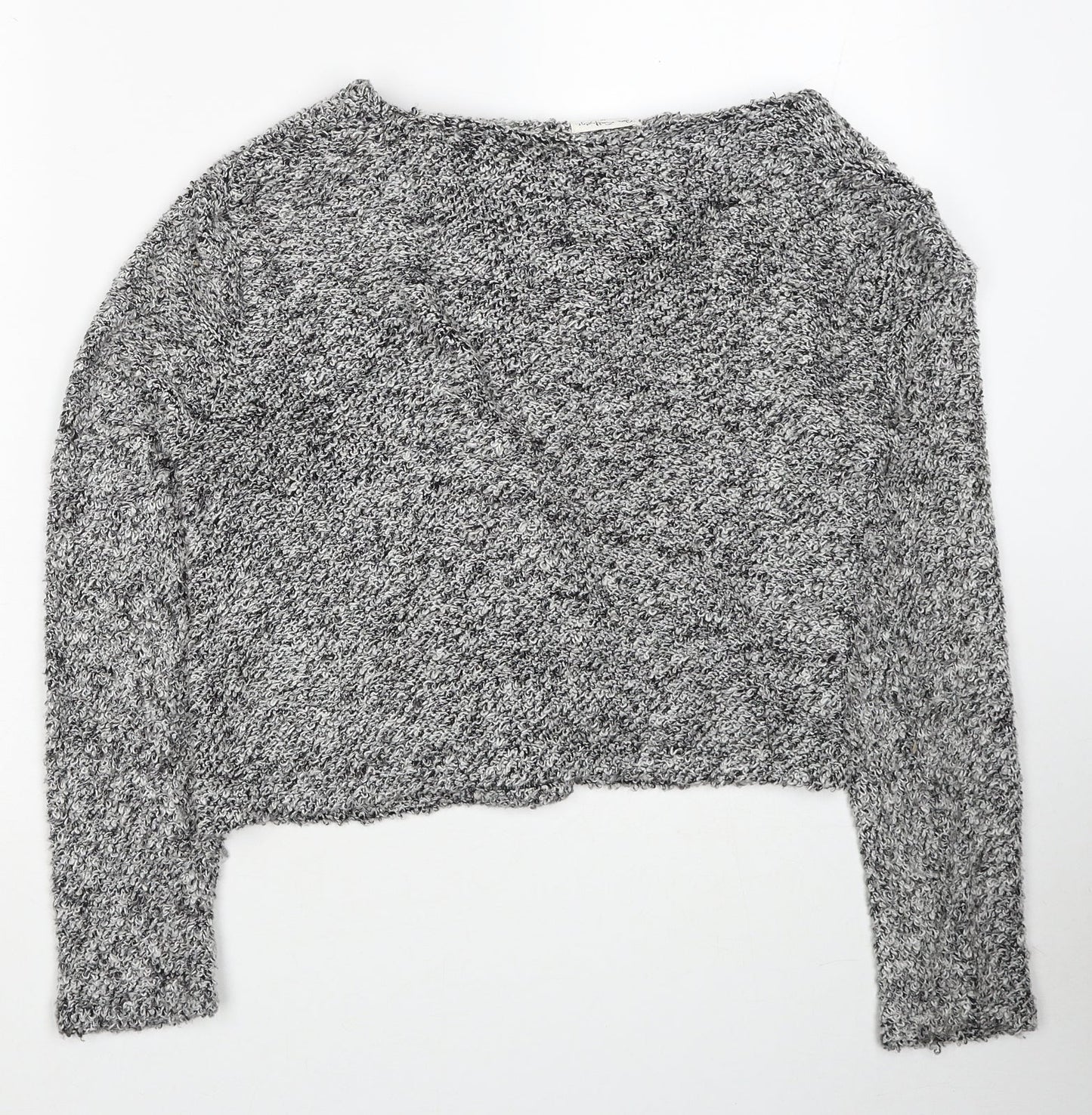 Womens UK Size 10 Miss Selfridge Grey Cardigan Jumper