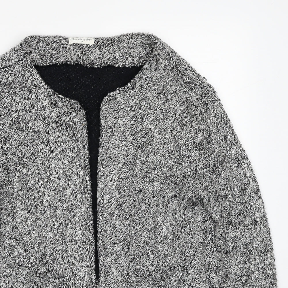Womens UK Size 10 Miss Selfridge Grey Cardigan Jumper