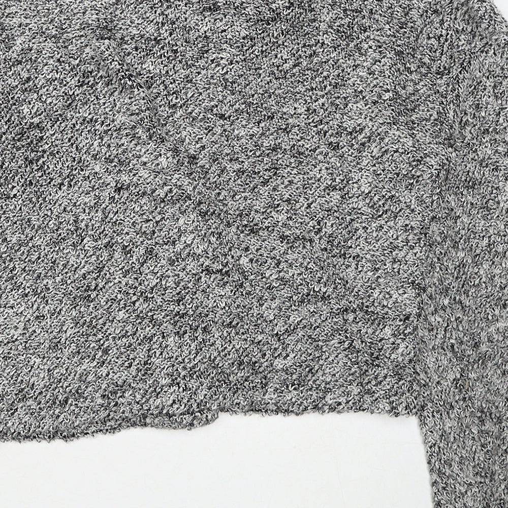 Womens UK Size 10 Miss Selfridge Grey Cardigan Jumper
