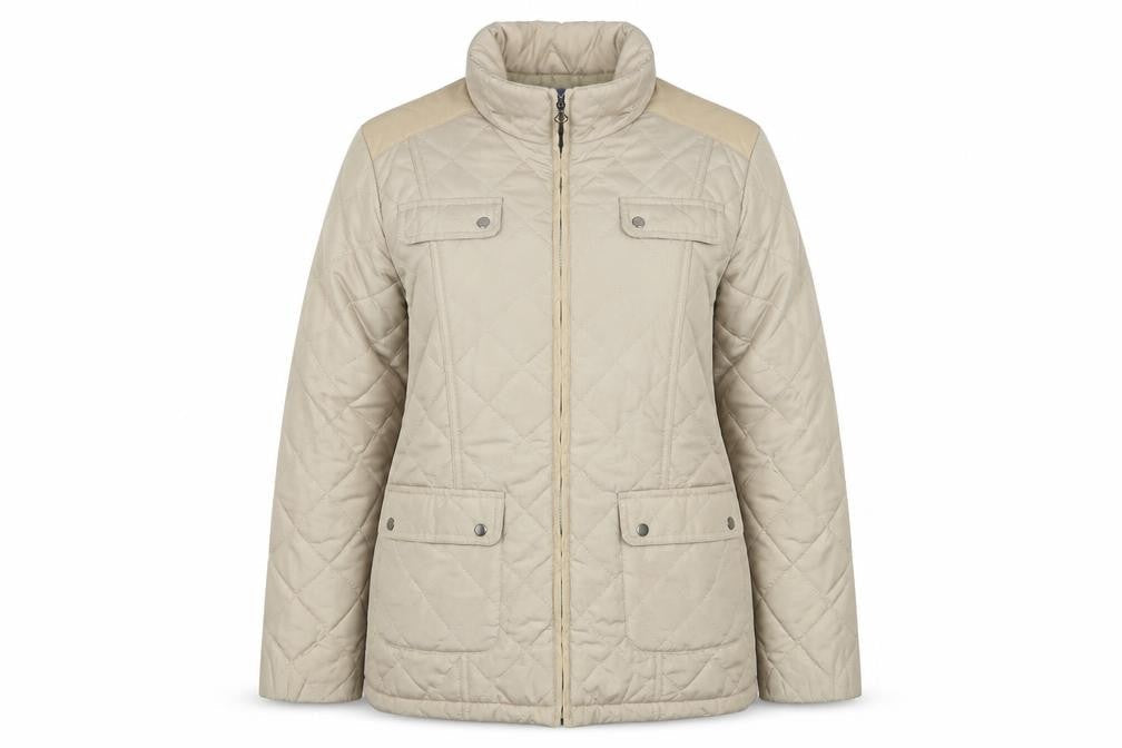 Womens UK Size 14 Autonomy Beige Quilted Coat