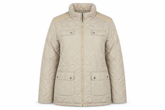Womens UK Size 14 Autonomy Beige Quilted Coat