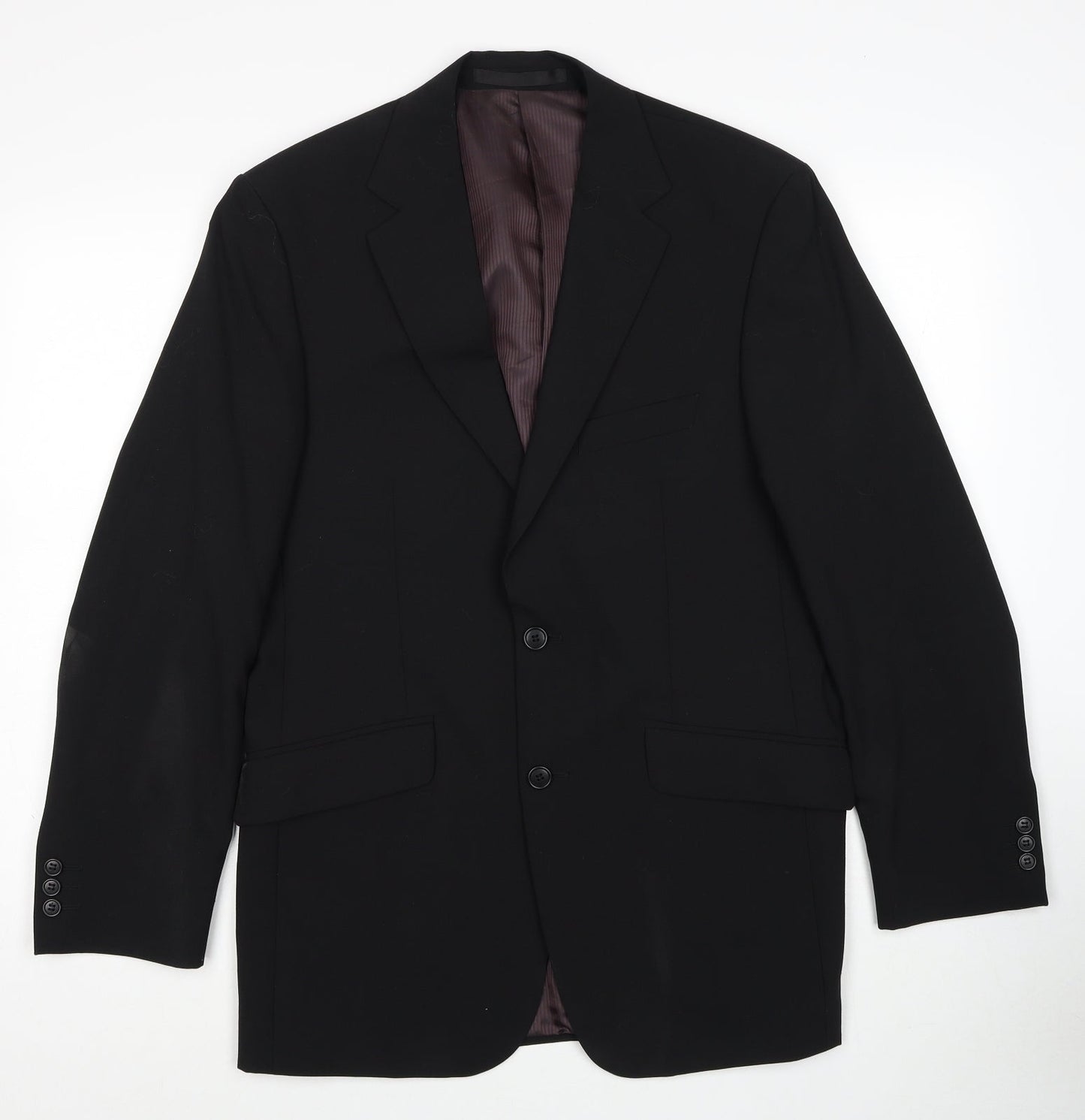 Mens UK Size M Impressions Regular Black Suit Jacket