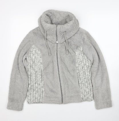 Per Una Womens Grey Polyester Full Zip Sweatshirt Size M Zip