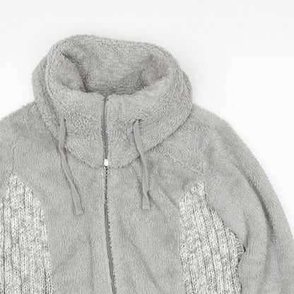Per Una Womens Grey Polyester Full Zip Sweatshirt Size M Zip